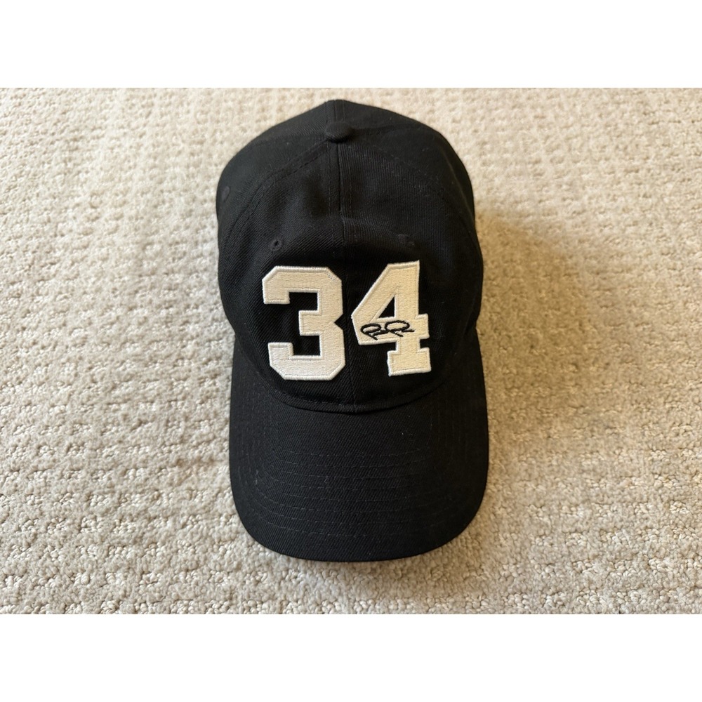 New Era PAUL PIERCE No. 34 BOSTON CELTICS Logo Signature Adjustable Black Hat